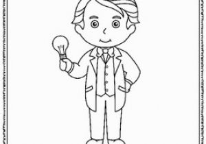 Thomas Edison Coloring Pages Technology History Teaching Resources