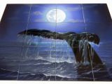 Tile Murals for Shower Night Dive Tile Mural Dolphins & Mermaids Pinterest
