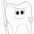 Tooth and toothbrush Coloring Pages Cartoon tooth and toothbrush Coloring Page