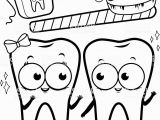 Tooth and toothbrush Coloring Pages Coloring Page Cartoon Teeth with toothbrush and Dental Floss Stock
