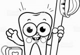 Tooth and toothbrush Coloring Pages Improved tooth and toothbrush Coloring Pages Impressive Page