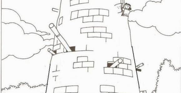 Tower Of Babel Coloring Page Preschool tower Of Babel Coloring Pages for Kids