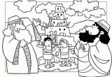 Tower Of Babel Coloring Page Preschool tower Of Babel Coloring Pages