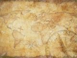 Treasure Map Wall Mural Aged Treasure Map Ruler Rope and Old Brass Pass