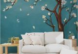 Tree for Wall Mural Hand Painted E Magnolia Tree Flowers Tree