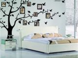 Tree Wall Mural with Picture Frames Family Diy Tree Flying Birds Tree Wall Stickers