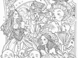 Trippy Alice In Wonderland Coloring Pages Printable Coloring Pages Of Alice In Wonderland