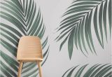 Tropical Leaf Wall Mural Mixed Tropical Leaves Wallpaper In 2019