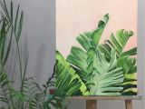 Tropical Paradise Wall Mural Bird Of Paradise Art Tropics Painting Tropical Foliage