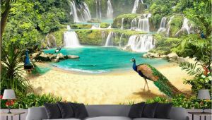 Tropical Waterfall Murals Beibehang Custom Wallpaper Mural Waterfall Lake Landscape 3d Tv