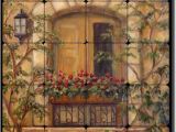 Tuscan Wall Mural Kit How About Tuscan Floral Tumbled Marble Tile Mural Backsplash 20 X 16