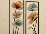 Tuscan Wall Murals for Cheap Tuscany In Bloom Floral Metal Wall Art Set