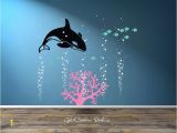 Underwater Ocean Wall Murals orca Decal Killer Whale Wall Decal Ocean Wall Art orca Wall Decal Bubble Wall Decal Nautical theme Ocean Underwater Wall Boys Room Decal