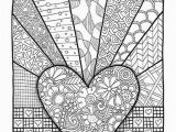 Valentine S Day Mandala Coloring Pages Coloring Page Valentines Day Abstract Doodle Zentangle Paisley