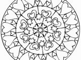 Valentine S Day Mandala Coloring Pages Love Mandala Coloring Pages Courtoisieng