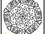 Valentine S Day Mandala Coloring Pages Love Mandala Coloring Pages Courtoisieng