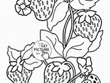 Vegetable Garden Coloring Pages Printable Ladybug and Strawberries Coloring Page for Kids Fruits