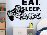 Video Game Wall Murals Gamer Wall Decal Eat Sleep Game Decals Vinyl Wall Art