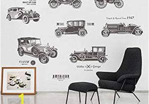 Vintage Car Wall Murals Amazon Inveroo Vintage Car Wall Stickers for Kids Rooms