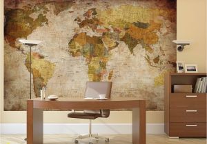 Vintage World Map Wall Mural Details About Vintage World Map Wallpaper Mural Giant