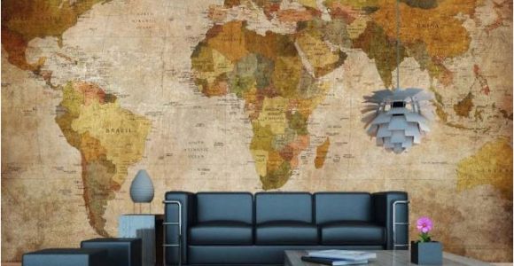 Vintage World Map Wall Mural Vintage World Map Wall Mural In 2019 Dorm Stuff