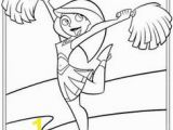 Volleyball Player Coloring Pages Clip Art Cheerleader Free Printable