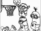 Volleyball Player Coloring Pages Minion Playing Basketball Coloring Pages