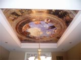 Wall and Ceiling Murals Mural and Tray Ceiling In My Dining Room Trompe L Oeil