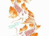 Wall and Mural Stencils Stencils for Walls Koi Fish Stencil Would Be Perfect for A