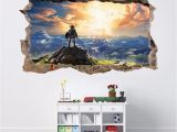 Wall Art Mural Stickers 6 99 Gbp Link Legend Zelda 3d Smashed Wall Sticker