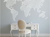 Wall Canvas Decal Mural 7 Pieds Carte Wall Decal Sticker Mural Amovible by