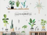 Wall Decals and Murals Garden Plant Bonsai Flower butterfly Wall Stickers Home Decor Living Room Kitchen Pvc Wall Decals Diy Mural Art Decoration Wall Decals for Baby Girl