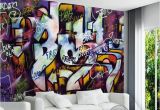 Wall Mural for Bar Custom Mural Wallpaper Street Art Graffiti Design Bar Cafe