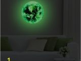Wall Mural Glow In the Dark Iloky New 3d Wall Stickers for Kids Rooms Green Light Moon