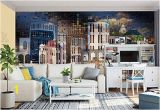 Wall Mural Home Decor Amazon Murwall City Wallpaper Dark Cityscape Wall Mural