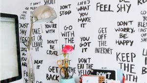 Wall Mural Ideas for Teenage Painted Affirmations