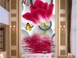 Wall Mural Painting Cost Cheap Flower House Wallpaper Buy Quality Flowering Hostas
