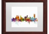 Wall Murals Buffalo Ny Michael tompsett Buffalo New York Skyline White Matte