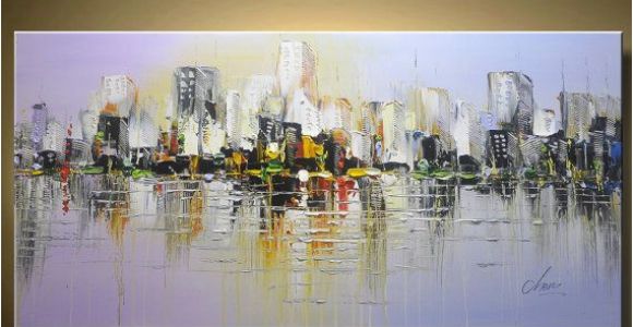 Wall Murals Cityscapes Wall Art Cityscape Abstract Multi Colored Modern Textured Landscape