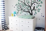 Wall Murals for Baby Rooms Tree Wall Decals Baby Nursery Tree Wall Sticker with Owl and