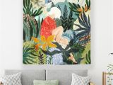 Wall Murals for Dorms Summer Girl Room College Dorm Wall Hanging Cloth Modern Tropical Tapestry Decorative Tenture Mural Tapestries Cheap Tapestries for Bedrooms From