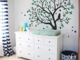 Wall Murals for Kids Bedrooms Tree Wall Decals Baby Nursery Tree Wall Sticker with Owl and