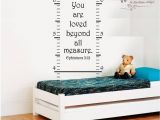 Wall Murals for Sunday School Rooms Growth Chart Wall Decal You are Loved Nursery or Child Room