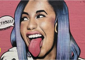 Wall Murals In San Antonio Eeeooww San Antonio Artist Adds Cardi B Mural