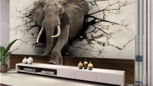 Wall Murals Made to Measure Custom 3d Elephant Wall Mural Personalized Giant Wallpaper