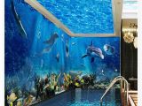 Wall Murals Ocean Scenes 3d Ceiling Murals Wallpaper Ocean World 3d Stereoscopic theme Space