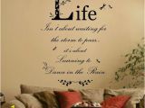 Wall Murals Quotes and Stickers Dance In the Rain Quote Vinyl Wall Art Sticker Mural Decal