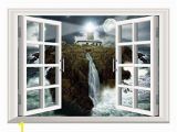 Wall Murals that Look Like Windows Amazon Scocici Removable 3d Windows Frame Wall Mural Stickers