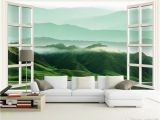 Wall Murals that Look Like Windows Customized Retail 3d Windows Landscapes Walls Rolling Hill Murals In