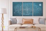 Wall Murals Wichita Ks Wichita Panoramic Map Stretched Canvas Wall Art Chalkboard